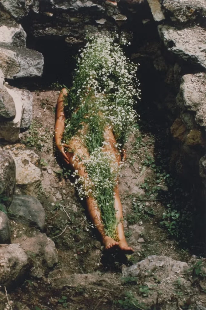 Ana Mendieta'nın Silueta Works in Mexico (1973-1977) yapıtının görseli